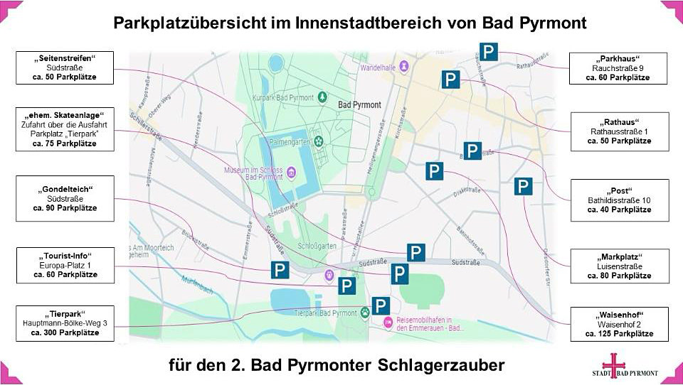 Parkmöglichkeiten zum Schlager Zauber 2026 Parkmöglichkeiten zum Schlager Zauber 2026